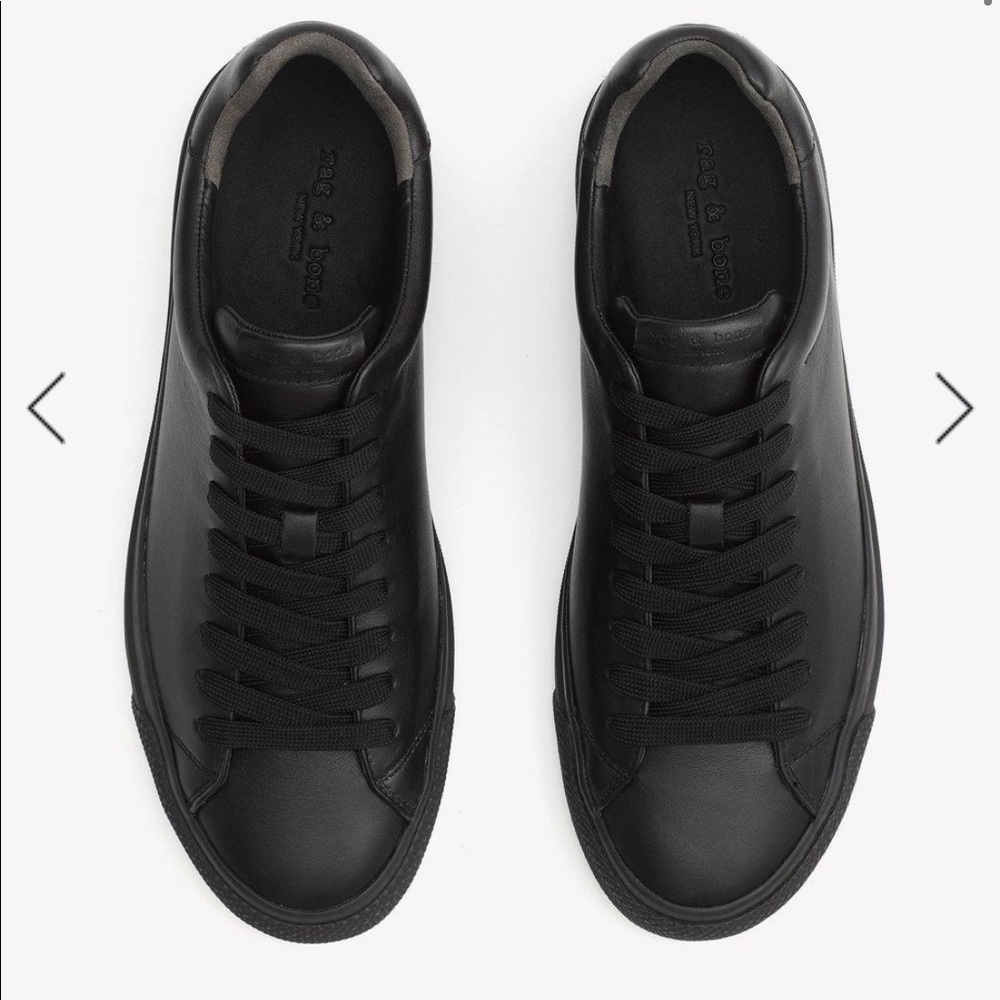Rag & Bone Black Leather Men’s Sneakers